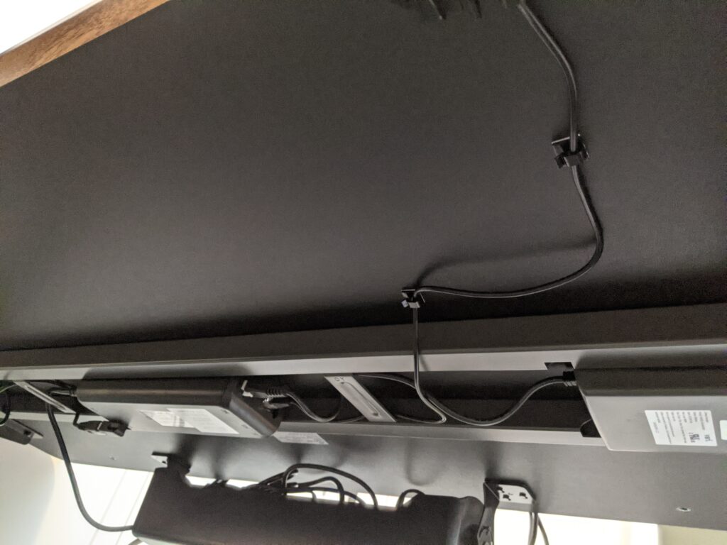 Vari Cable Management Tray - Black Under Desk Wire Management